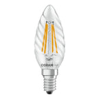Osram / Ledvance LED Filament Star Kerze BW klar gedreht 300° 3,4-40W/827 warmweiß 470lm E14 220-240V