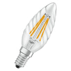 Osram / Ledvance LED Filament Star Kerze BW klar gedreht 300° 3,4-40W/827 warmweiß 470lm E14 220-240V