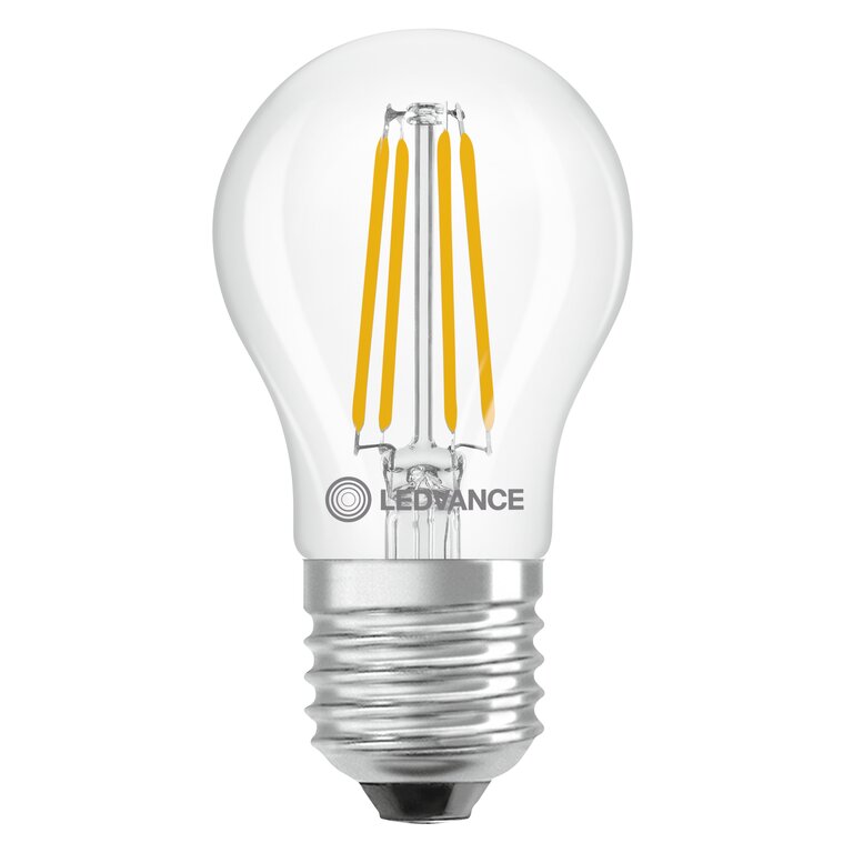 Osram / Ledvance LED Filament Tropfen P klar 300° Performance 5,9-60W/827 warmweiß 806lm E27 220-240V