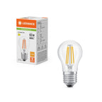 Osram / Ledvance LED Filament Tropfen P klar 300° Performance 5,9-60W/827 warmweiß 806lm E27 220-240V
