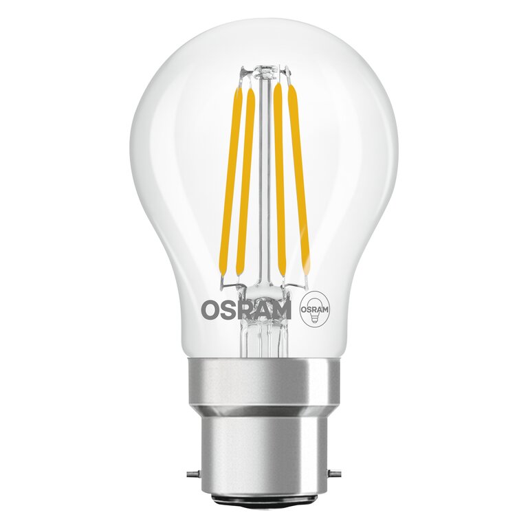 Osram / Ledvance LED Filament Star Tropfen P klar 300° 3,4-40W/827 warmweiß 470lm B22d 220-240V