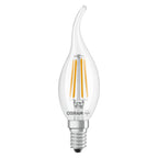 Osram / Ledvance LED Filament Star Kerze BA klar Windstoß 300° 3,4-40W/827 warmweiß 470lm E14 220-240V