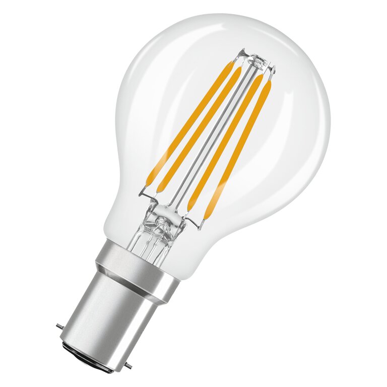 Osram / Ledvance LED Filament Star Tropfen P klar 300° 3,4-40W/827 warmweiß 470lm B15d 220-240V