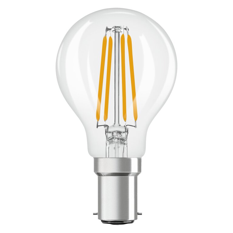 Osram / Ledvance LED Filament Star Tropfen P klar 300° 3,4-40W/827 warmweiß 470lm B15d 220-240V