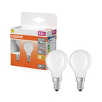 Osram / Ledvance LED Filament Star Tropfen P matt 300° 3,4-40W/827 warmweiß 470lm E14 220-240V 2er Pack