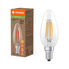 Osram / Ledvance LED Filament Kerze B klar 300° Superior 2,5-40W/827 warmweiß 470lm E14 220-240V dimmbar