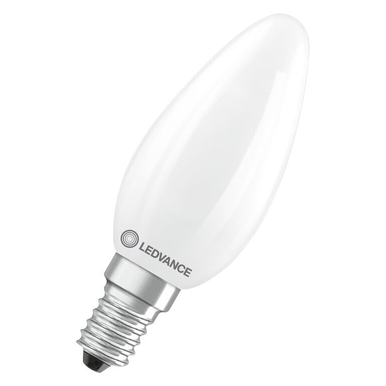 Osram / Ledvance LED Filament Kerze B matt 300° Superior 2,5-40W/827 warmweiß 470lm E14 220-240V dimmbar