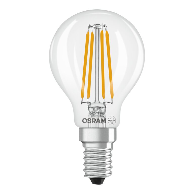 Osram / Ledvance LED Filament Star Tropfen P klar 300° 5,9-60W/865 tageslichtweiß 806lm E14 220-240V