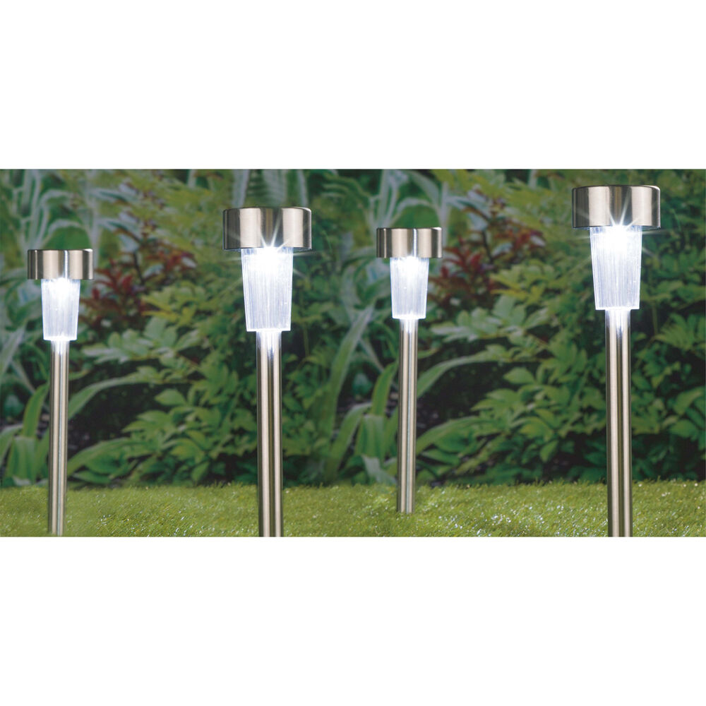 Modee Solar Garten Leuchte LED 55x360mm Edelstahl Kunststoff 9000-11000K IP44 1,2V Batterie 24er Pack