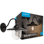Modee Solar Wand Leuchte LED 180x200mm Kunststoff schwarz 2700K IP44 1,2V Batterie