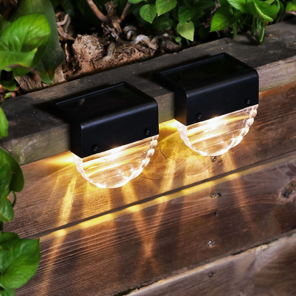 Modee Solar Wand Leuchte LED 60x75x90mm Kunststoff schwarz 2700-RGBK IP44 1,2V Batterie 2er Pack