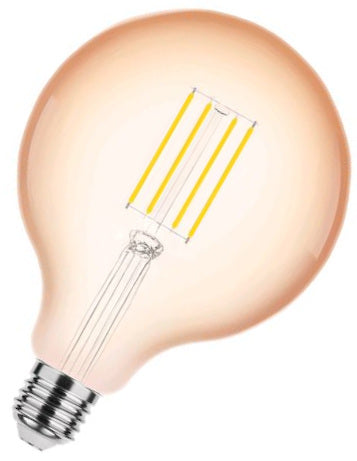 Modee Filament Globe Bernstein G125 320° 4-28W/818 extra warmweiß 300lm E27 220-240V dimmbar