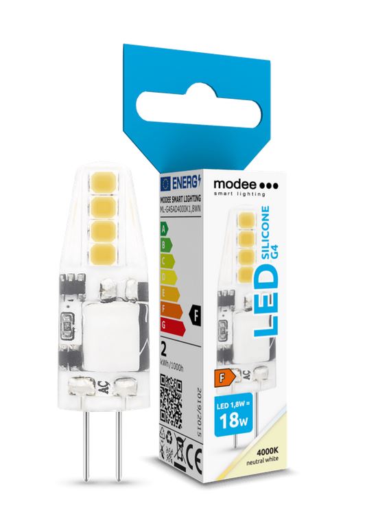 Modee SMD LED klar 360° 1,8-18W/840 neutralweiß 180lm G4 12V