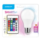 Modee SMD LED Alu-Plastik Classic A matt 200° remote Control 9,4-60W/ RGBW einstellbar 806lm E27 220-240V dimmbar 1er Blister