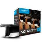 Modee Solar Zaun Leuchte LED 45x80x45mm Kunststoff schwarz 3000K IP44 1,2V Batterie 3er Pack