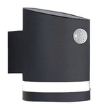 Modee Solar Wand Leuchte LED 120x95x130mm Edelstahl Kunststoff schwarz 9000K IP44 3,7V Batterie