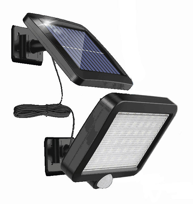 Modee Solar Wand Fluter LED schwenkbar rechteckig 150x130x20mm Kunststoff schwarz 9000K IP44 3,7V Batterie