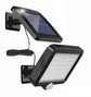 Modee Solar Wand Fluter LED schwenkbar rechteckig 150x130x20mm Kunststoff schwarz 9000K IP44 3,7V Batterie