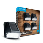 Modee Solar Garten Leuchte LED 75x72x40mm Kunststoff schwarz 7500K IP44 1,2V Batterie 4er Pack