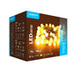 Modee Lichterkette 10m 100 LED kleine Kugeln Kunststoff grün 3,6W 2700K 360° IP44 220-240V Netzstecker 8 Funktionen