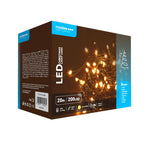 Modee Lichterkette 20m 200 LED Kunststoff grün 3,6W 2700K 360° IP44 220-240V Netzstecker 8 Funktionen