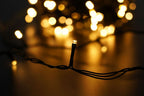 Modee Lichterkette 20m 200 LED Kunststoff grün 3,6W 2700K 360° IP44 220-240V Netzstecker 8 Funktionen