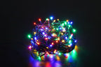 Modee Lichterkette 20m 200 LED Multicolor Kunststoff grün 3,6W 360° IP44 220-240V Netzstecker 8 Funktionen