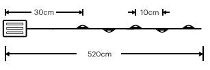 Modee Lichterkette 5m 50 LED flexiblen Draht silber 0,5W 2700K 360° IP20 4,5V batteriebetrieben 3xAA, (Batterien nicht enthalten)
