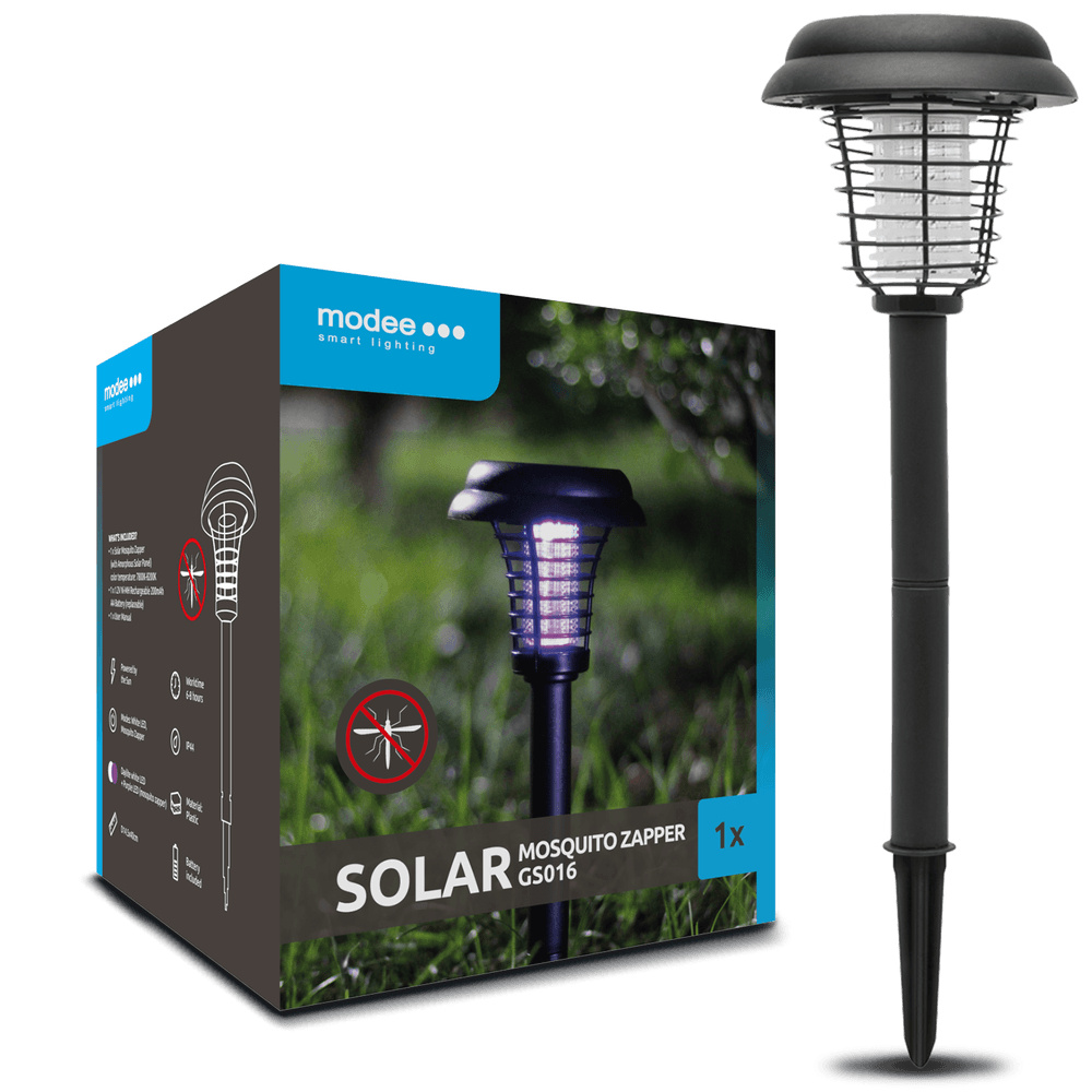 Modee Solar Garten Moskito LED 145x400mm Kunststoff schwarz K IP44 1,2V Batterie