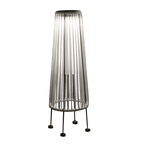 Modee Solar Larterne Leuchte LED 170x480mm Metall Kunststoff grau 9000-9800K IP44 1,2V Batterie