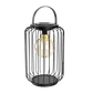 Modee Solar Larterne Leuchte LED 175x280mm Metall Kunststoff Glas schwarz 2700-3200K IP44 1,2V Batterie