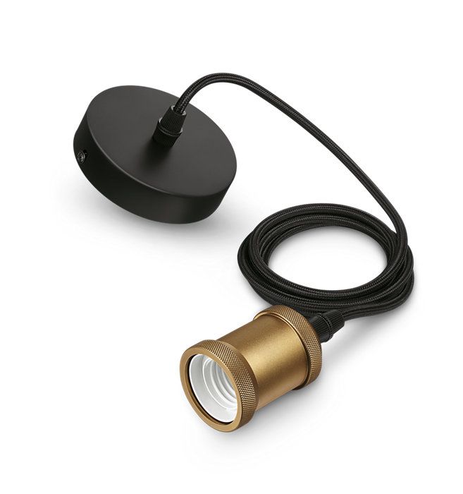 Philips Zubehör Dekoratives Kabel Classic Cord E27 gold 2m