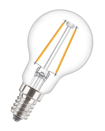 Philips CorePro LEDluster P45 Filament 2-25W/827 LED E14 250lm warmweiß