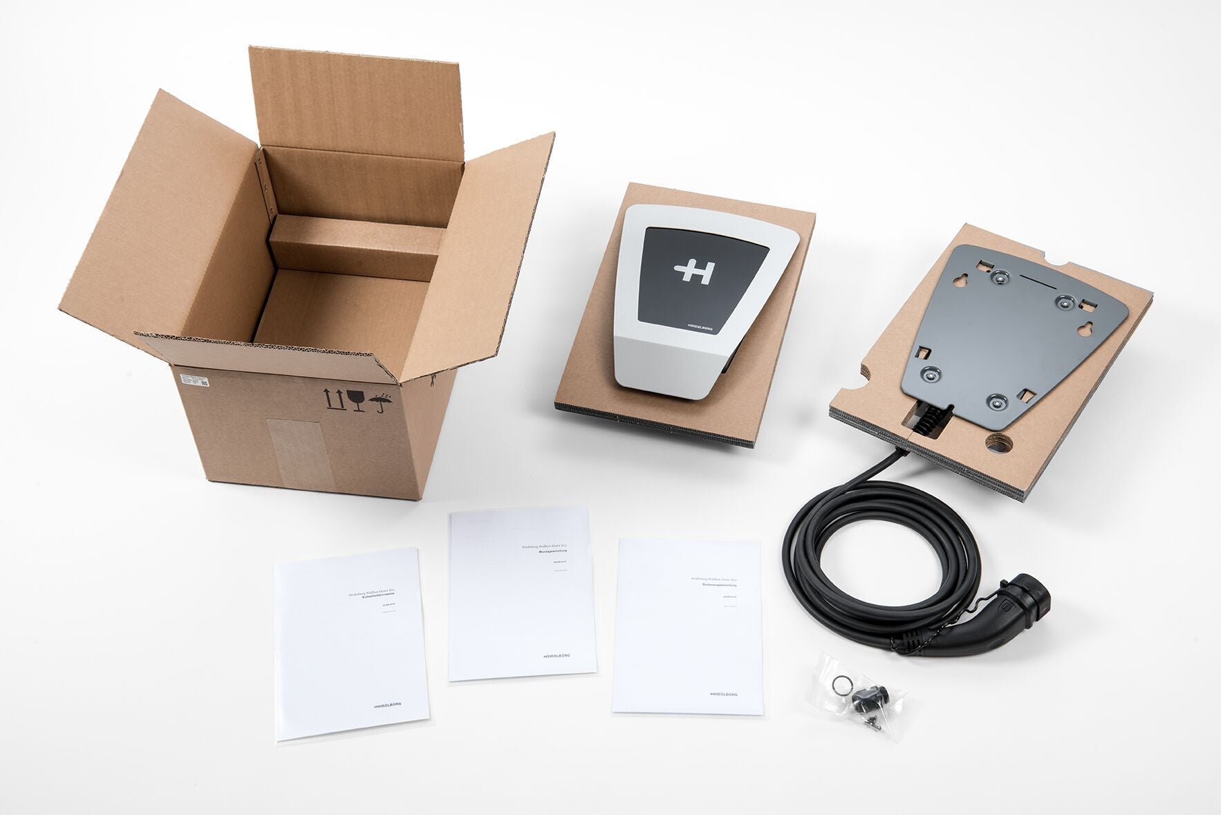Offizieller Händler der Heidelberg Wallbox Energy Control – Ladestation für Elektro- und Hybrid-Autos, 5m Ladekabel, bis 11kW Ladeleistung