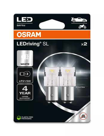 Osram LED LEDriving SL P21 P21/5W 1W 145/30lm BAY15d 12V 2er Blister