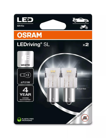 Osram LED LEDriving SL White P21W 1W 160lm 6000k BA15s 12V 2er Blister
