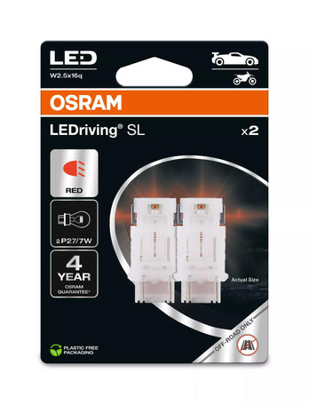 Osram LED LEDriving SL P27 P27/7W 1W 60/10lm W2.5x16q 12V 2er Blister