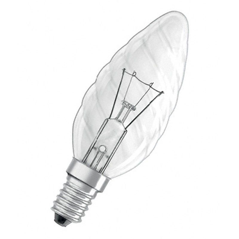 SONDERPOSTEN - Osram Kerzenlampe gedreht CLASSIC BW CLAS BW CL 25W 230V E14 klar