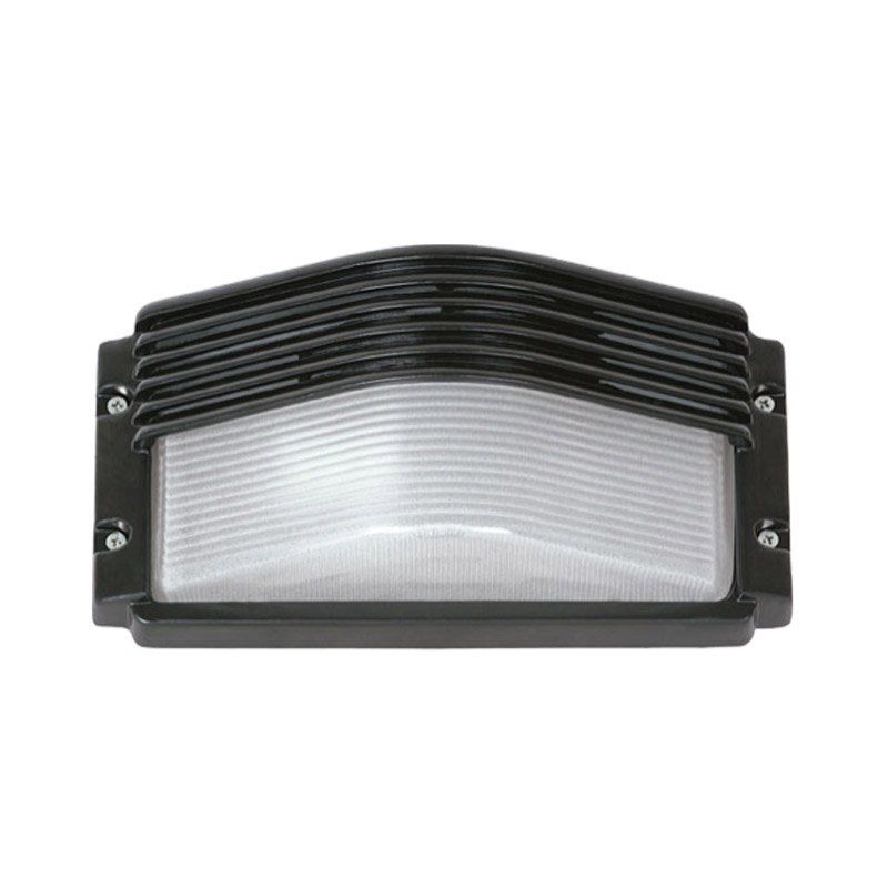 I-Light Wandleuchte Rechteckig Schwarz, IP 54 E27