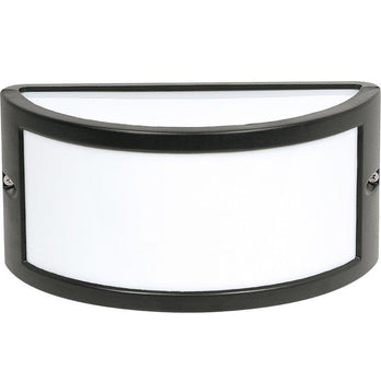 I-Light Wandleuchte Halbrund Schwarz, IP 54 E27