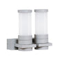 I-Light Wandleuchte Cup Grau, IP 54 2 x E27