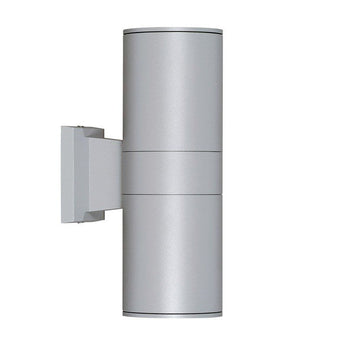 I-Light Wandleuchte Rund Silber, IP 54 2 x E27