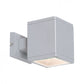 I-Light Wandleuchte Würfel Silber, IP 54 G9