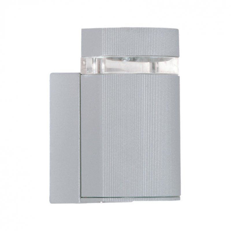 I-Light Wandleuchte Quader Silber, IP 54 GU10