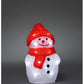 Konstsmide LED Deko-Schneemann aus Acryl 13x22x13cm mit 20 Dioden kaltweiß batteriebe