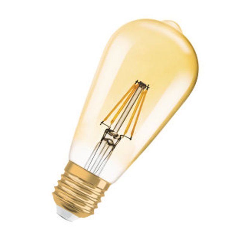 Osram Vintage 1906 LED Classic Edison Filament Gold 2.8-22 W/824 E27 200lm ultra warmweiß nicht dimmbar