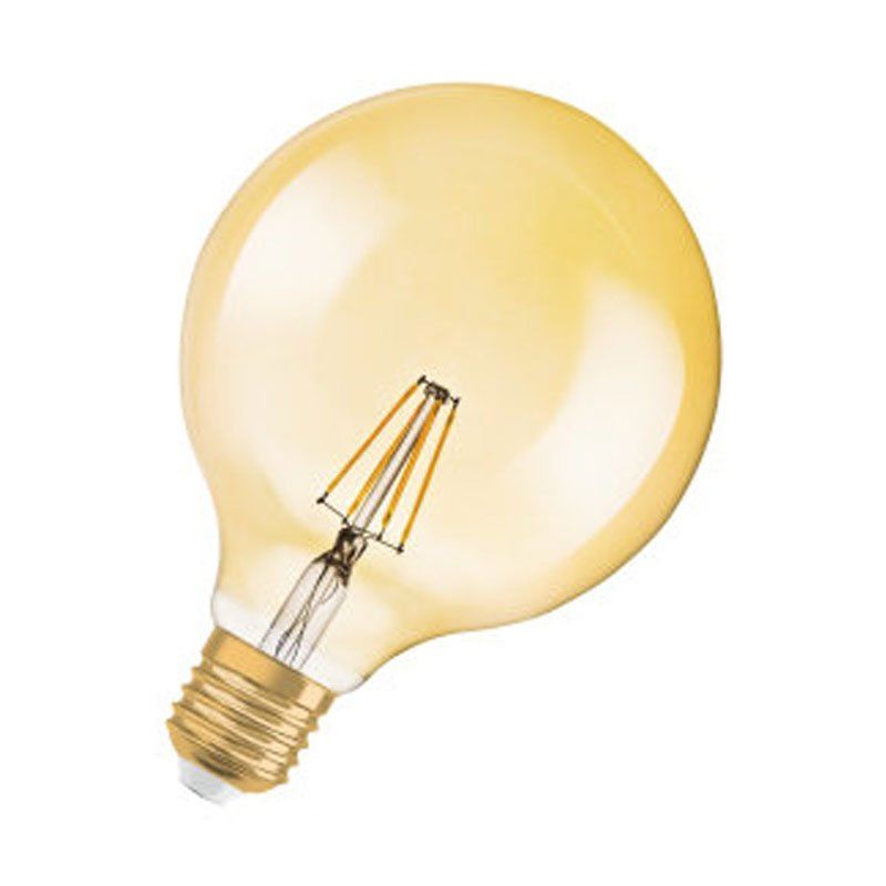 Osram Vintage 1906 LED Classic Globe125 Filament Gold 7-55 W/824 E27 650lm ultra warmweiß nicht dimmbar