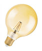 Osram Vintage 1906 LED DIM Classic Globe125 Filament Gold 6,5-55 W/824 E27 650lm ultra warmweiß dimmbar