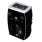 Masterplug Aufsatzsteckdose EU schwarz / 2x USB 5V 2.1A / Überspannungs-, Blitzschutz