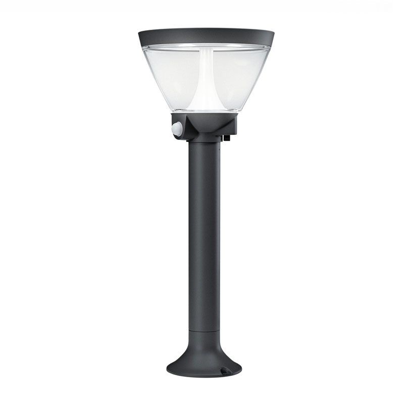 Osram LED Bodenleuchte Endura Style Lantern Solar/AC 53cm 7,5W/830 300lm warmweiß nicht dimmbar dunkelgrau IP44